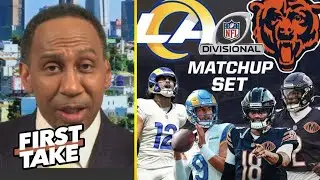 FIRST TAKE | I'd choose Matthew Stafford over Caleb Williams! - Stephen A on Rams vs Bears in DIV RD