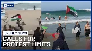 Calls For NSW Government To Make Beaches Off-Limits For Protests | 10 News