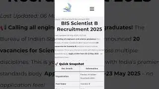 BIS Scientist B recruitement #job#education