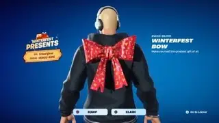 Fortnite Back Bling:  WINTERFEST BOW