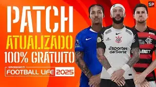 PATCH PES 2021 ATUALIZADO 100% GRATUITO COM BRASILEIR&Atilde;O A&B / FACES / KITS / UPDATE FOOTBALL LIFE 25