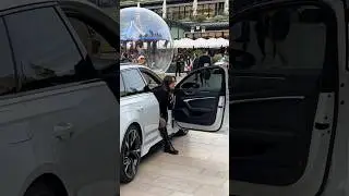 Monaco Lady arriving with Audi RS6 🤍 #monaco #luxury #lifestyle #automobile