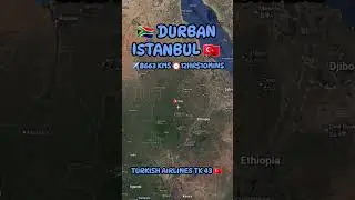 🇿🇦 South Africa to Turkiye 🇹🇷 Flight route tracking #aviation