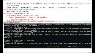 pyqtgraph and pyside2 with pip install