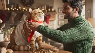 Mama Cat Works All Night for Ginger Kitten&rsquo;s Christmas Dream 🎄🐾  | Emotional Short Story