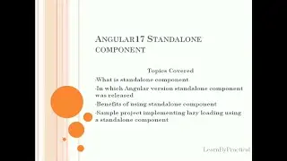 Angular 17: The Future of Development - Standalone Components Explained
