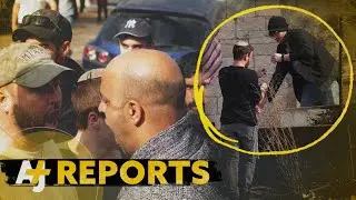Americans smile for camera while fencing up Palestinian family&rsquo;s home #Shorts