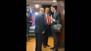 MOMENT: Putin and Trump saying goodbye to each other after talks in Alaska