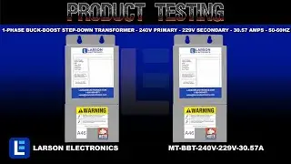 1-Phase Buck/Boost Step-Down Transformer - 240V Primary - 229V Secondary - 30.57 Amps - 50/60Hz