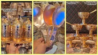 Designer Copper Utensils🍁||| Copper Oval Shaped Spoons🥰||| Copper Spice Jar😍||| Copper Jugset🌼|||