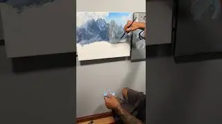 Painting inspired by the Italian Alps #arte #studiobellearte #art #oilpainting #italianpainting
