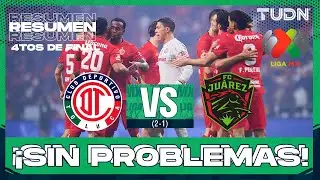Resumen -  Toluca vs Ju&aacute;rez | Liga MX - Cuartos de Final Apertura 2025 | TUDN