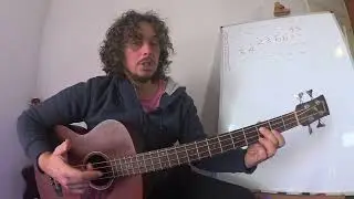 How to play the scale  Raga Bhairav - Scales on  bass