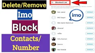 How To Delete Blocked Imo Contacts Number