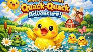 Happy Yellow Duck's Quack-Quack Adventure! 🐤✨