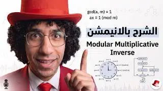 🤯 المعاكس الضربي بالعربي | Modular Multiplicative Inverse Animated Intuition 🎥🧠