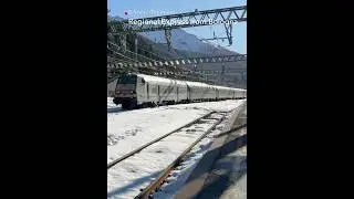 Regional Express arrives at Brennner/Brennero #trains #trainspotting