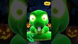 L&ndash;Z Baby Animals 🐾🎃 | Learn Animals & Colors | Fun Halloween Kids Short#abcd #kids #shorts