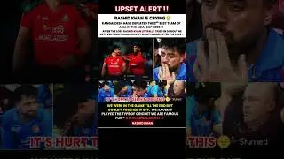 Rashid Khan is Crying after Shocking Loss to Bangladesh 😢 #shortsfeed