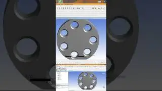 Pattern in ANSYS Design Modeler #engineering #shortsvideo #tutorial #shortsfeed #ansysworkbench