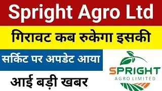 सर्किट पर अपडेट आया है Spright Agro Share Latest News | Spright Agro Latest News | Spright Agro