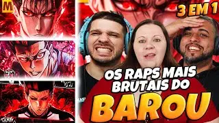 3 EM 1 BAROU (Blue Lock)| MHRAP Tipo Barou + TK RAPS Rei + TAKERU Encare o Rei | FAMILY REACTS