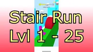Stair Run - Level 1 - 25 iOS Gameplay