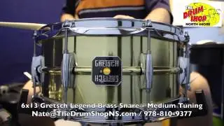 Gretsch Legend Brass Snare Drum 6x13 - The Drum Shop North Shore