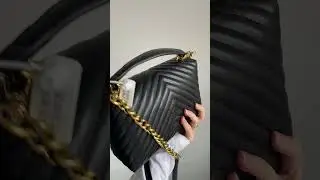 Pinko Mini Classic Lady Love Bag Puff Chevron Black/Gold