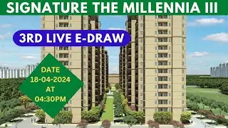 3rd Edraw Of Signature Global Millennia 3 Affordable || Signature Millennia 3 Live Draw | Signature