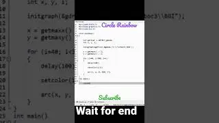 Rainbow in C language || Official coding