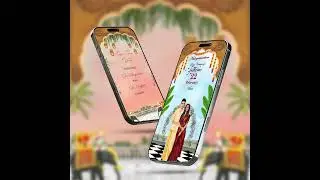 South Indian Wedding Invitation Video| Caricature Invitation | #southindianwedding | Invito  AI-1402
