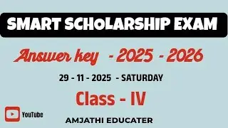 Answer key class 4 smart scholarship 