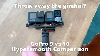 GoPro Hero 9 vs 10 Black Hypersmooth 3.0 vs 4.0 Comparison Running Footage