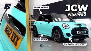 JCW Mini gets wrapped in Satin Blue! | Autowrap Manchester