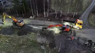 Trummbyte L&aring;ngsele Med Cat 330F och Doosan 235 lcr7