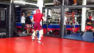 Georges St-Pierre (GSP) Training for UFC 129 - In the Ring # 1