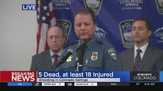 Watch the complete Colorado Springs mass shooting news conference