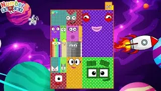 Numberblock Puzzle Tetris Game 2023 ASMR SPACE Fanmade Animation/ Satisfying Video Numberblocks