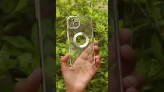 Silver 6D Chrome Logo Cut Transparent Case for Apple iphone 13