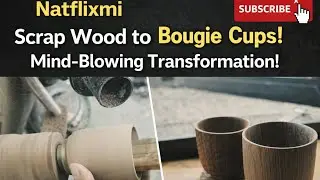 From Trash to Bougie 😱 Turning Scrap Wood Into Fire Cups!