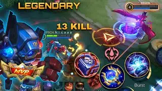 13 KILLS 8 ASSIST JUNGLER CYCLOPS 100% BRUTAL DAMAGE | BEST BUILD AND EMBLEM S30 | MOBILE LEGENDS