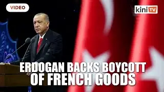 Turkish leader backs boycott of French goods over cartoon row
