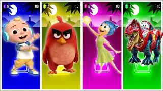 Inside out 🆚 Angry Birds  🆚 Lighting McQueen Dinosaur🆚 Cocomelon -Tiles Hop EDM Rush🎶