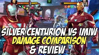 Silver Centurion Vs Iron Man Infinity War Damage Comparison & Review | Marvel Contest Of Champions