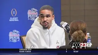 WATCH - Playoff experience a positive for Sooners in Peach Bowl