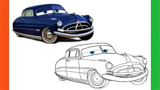 How To Draw Doc Hudson Cars | D4Drawing