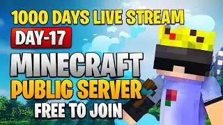 DAY 17/1000 - Minecraft SMP LIVE 🔥 | Join the Chaos | Free Public Server!