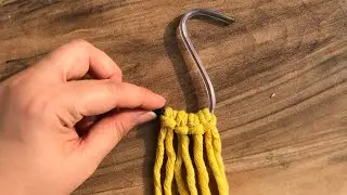 How to Create a Sparrow Wall Decor Using Plastic S-Hooks and Macrame Cord!