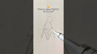 How to draw FREAKY hand pose 🤫